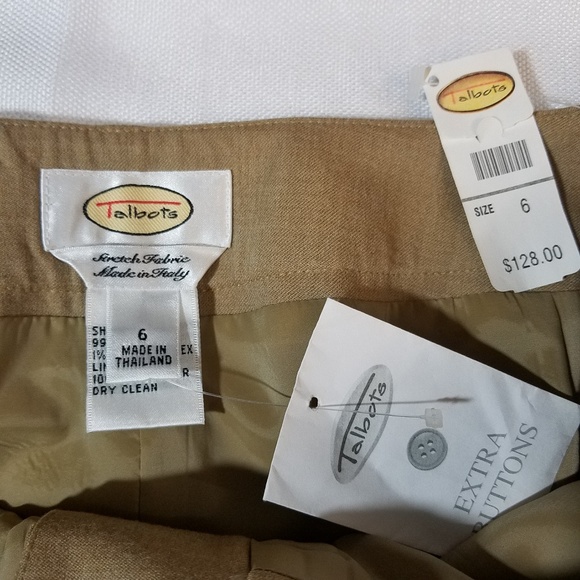 TALBOTS WIDE LEG WOOL TROUSER PANT NWT - Picture 2 of 5